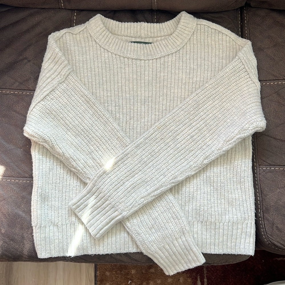 Long sleeve eggshell color sweater from American Eagle